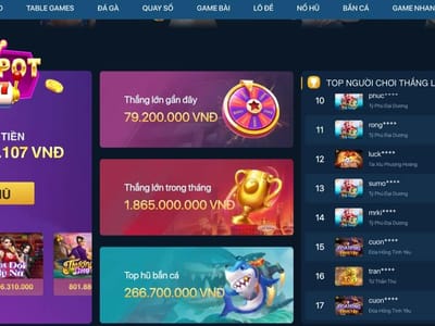 jackpot winning screen